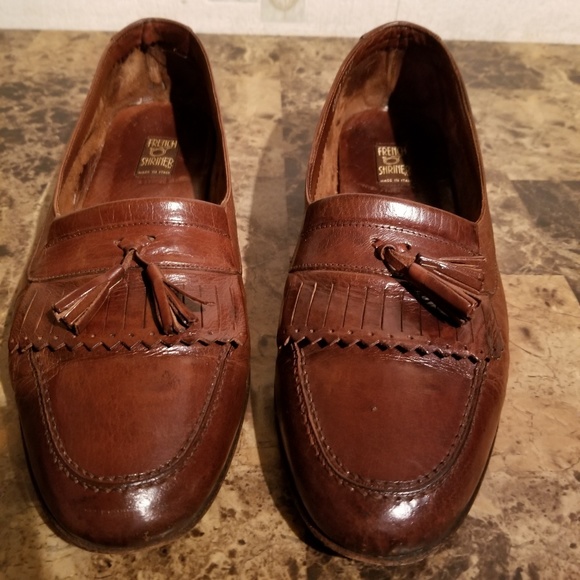 Vintage French Shriner Men\'s Size 11M Brown Leather Kiltie Tassel Loafer 90\'s French Shriner | eBay main image 4
